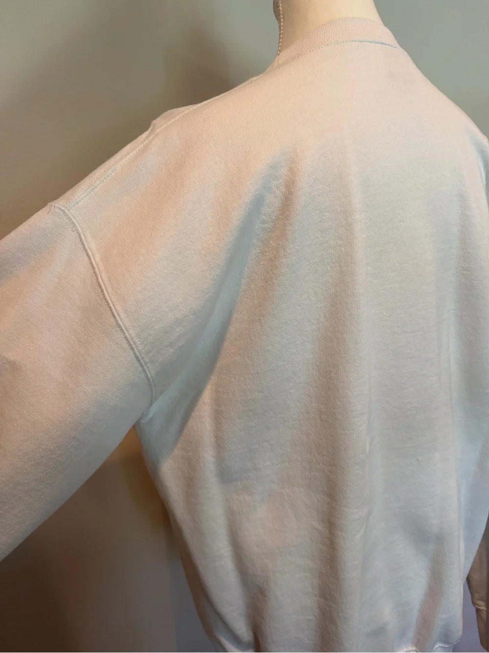 Gildan White "BRIDE" Embroidered Crewneck Sweatshirt - Picture 5 of 5